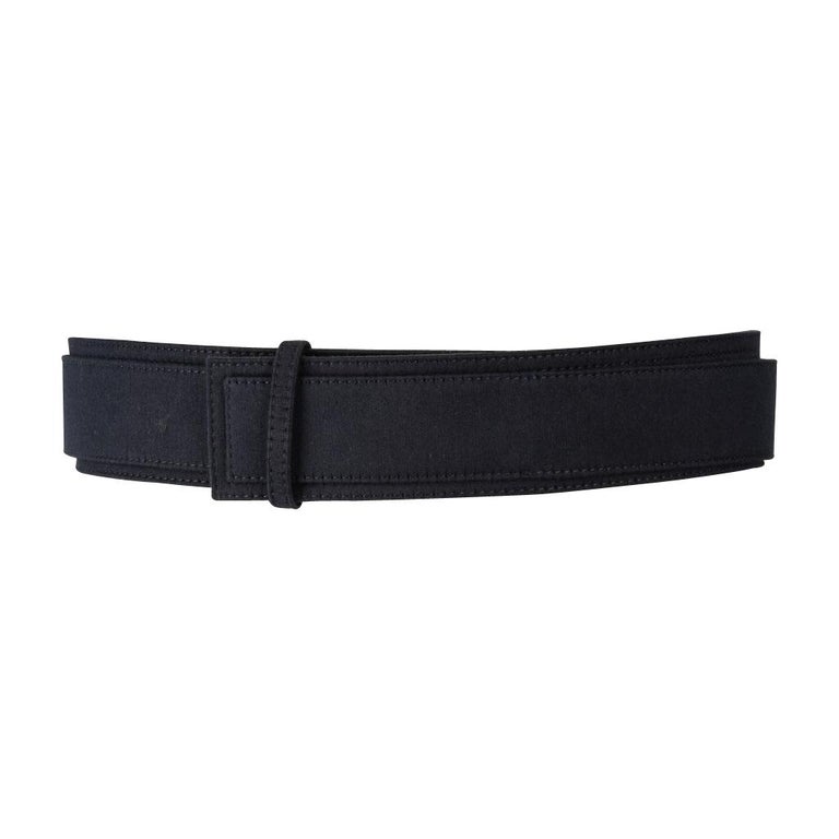 Chloe Belt Marine Blue Twill on Leather S nwt For Sale at 1stDibs