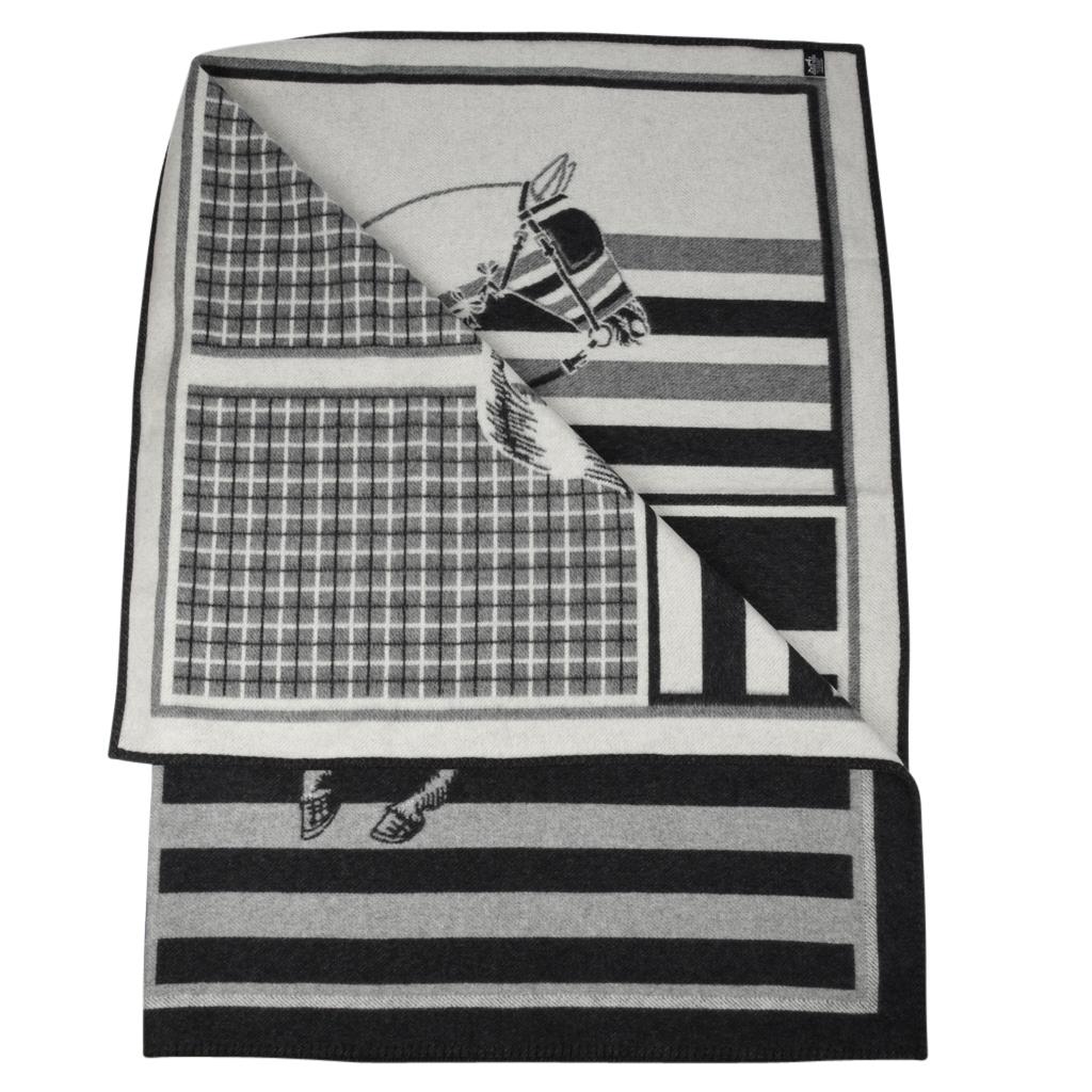 Women's or Men's Hermes Blanket Couvertures Nouvelles Plaid Silex Limited Edition New