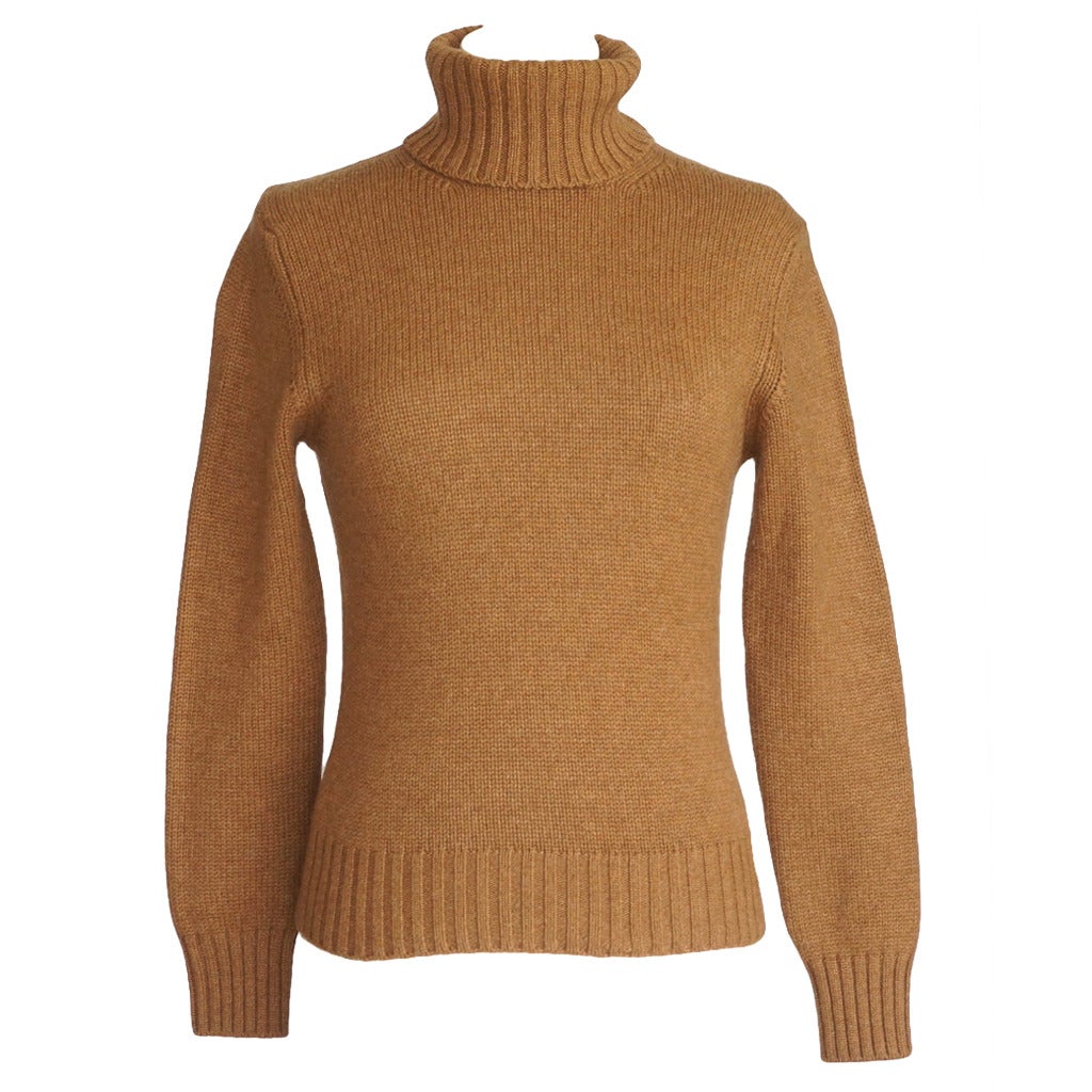 LORO PIANA sweater plush cashmere turtleneck 42 fits 4-6 at 1stDibs
