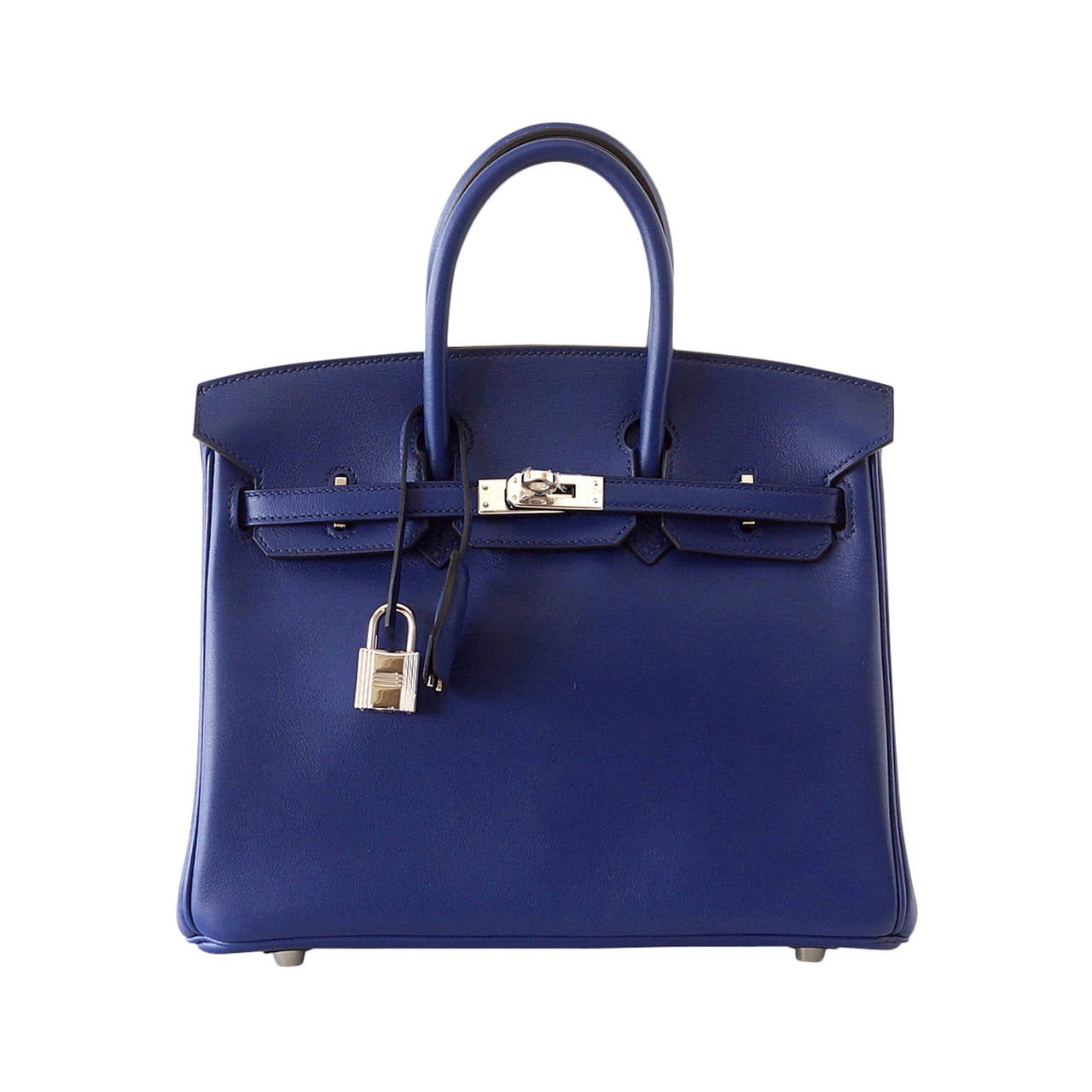 HERMES BIRKIN 25 exotic Bleu Saphir (Blue Sapphire) Swift ...