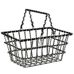 Chanel Shopping Basket - 3 For Sale on 1stDibs  chanel market basket, chanel  grocery shopping basket, chanel baskets