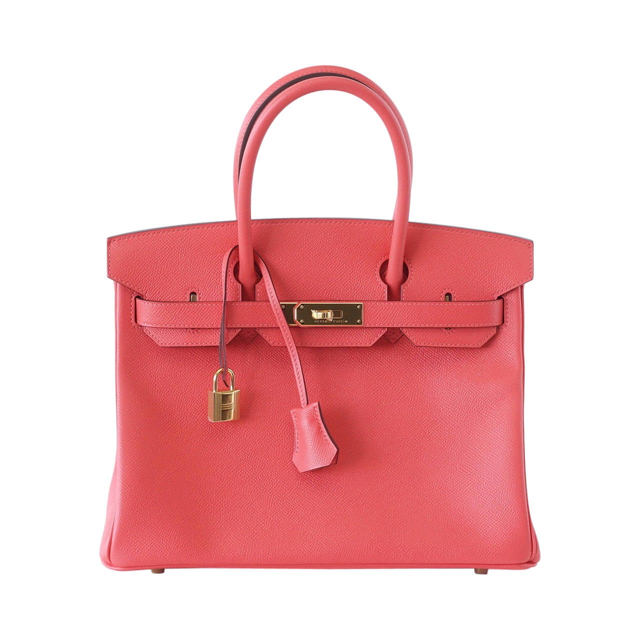 HERMES BIRKIN 30 bag exquisite ROSE JAIPUR epsom gold hardware For ...