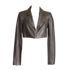 CUSHNIE ET OCHS Jacket Handcrafted Lambskin off black  8  NWT