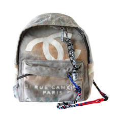 Chanel Graffiti Backpack - 3 For Sale on 1stDibs  chanel grafitti backpack,  chanel graffiti backpack for sale, graffiti chanel backpack