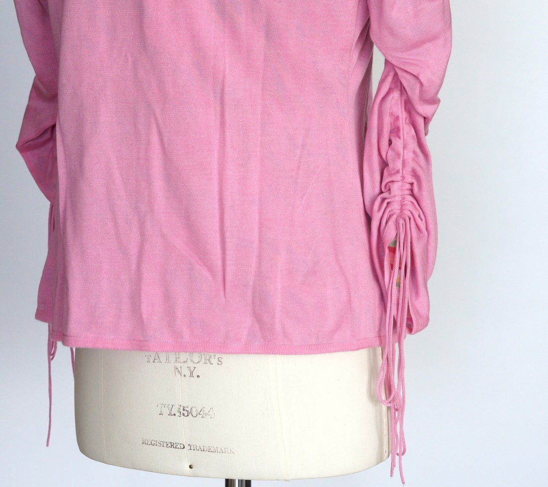 Agnona Soft Pink Cashmere and Silk Twinset   In New Condition In Miami, FL