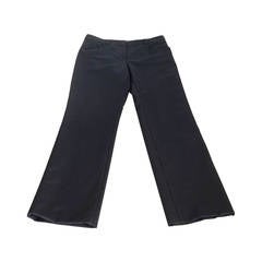 CHANEL 04A Pant Black Wool / Cashmere Tuxedo Detail Subtle 36 / 4 12