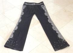 ESCADA jean beautiful intricate silver beading  36  4  MINT