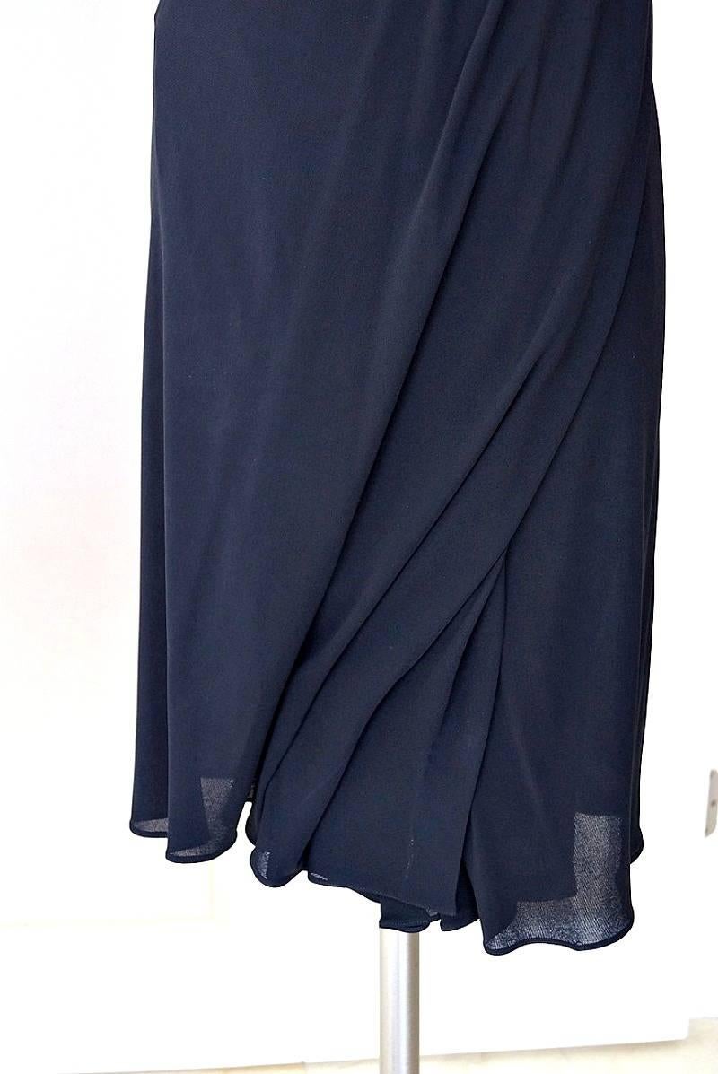 De las mujeres Jean Paul Gaultier Vestido envolvente de piel sin espalda y detalle de hebilla 44 / 8 en venta