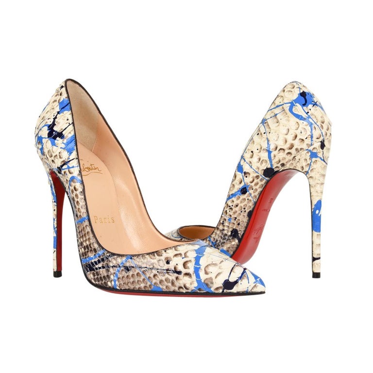 Christian Louboutin Shoe Python Graffiti Pigalle 35 5 New For Sale at 1stDibs | louboutin sale, graffiti louboutin, louboutin graffiti