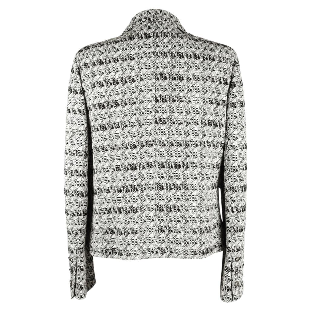 Chanel Jacket 05P Tweed Subtle Silver Thread 44 / 10 8