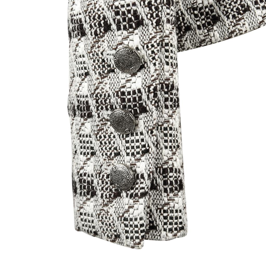 Chanel Jacket 05P Tweed Subtle Silver Thread 44 / 10 3