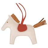 Hermes Celeste/Naturel Bouton D'Or/Cornaline GriGri Rodeo Horse Bag Charm  Hermes