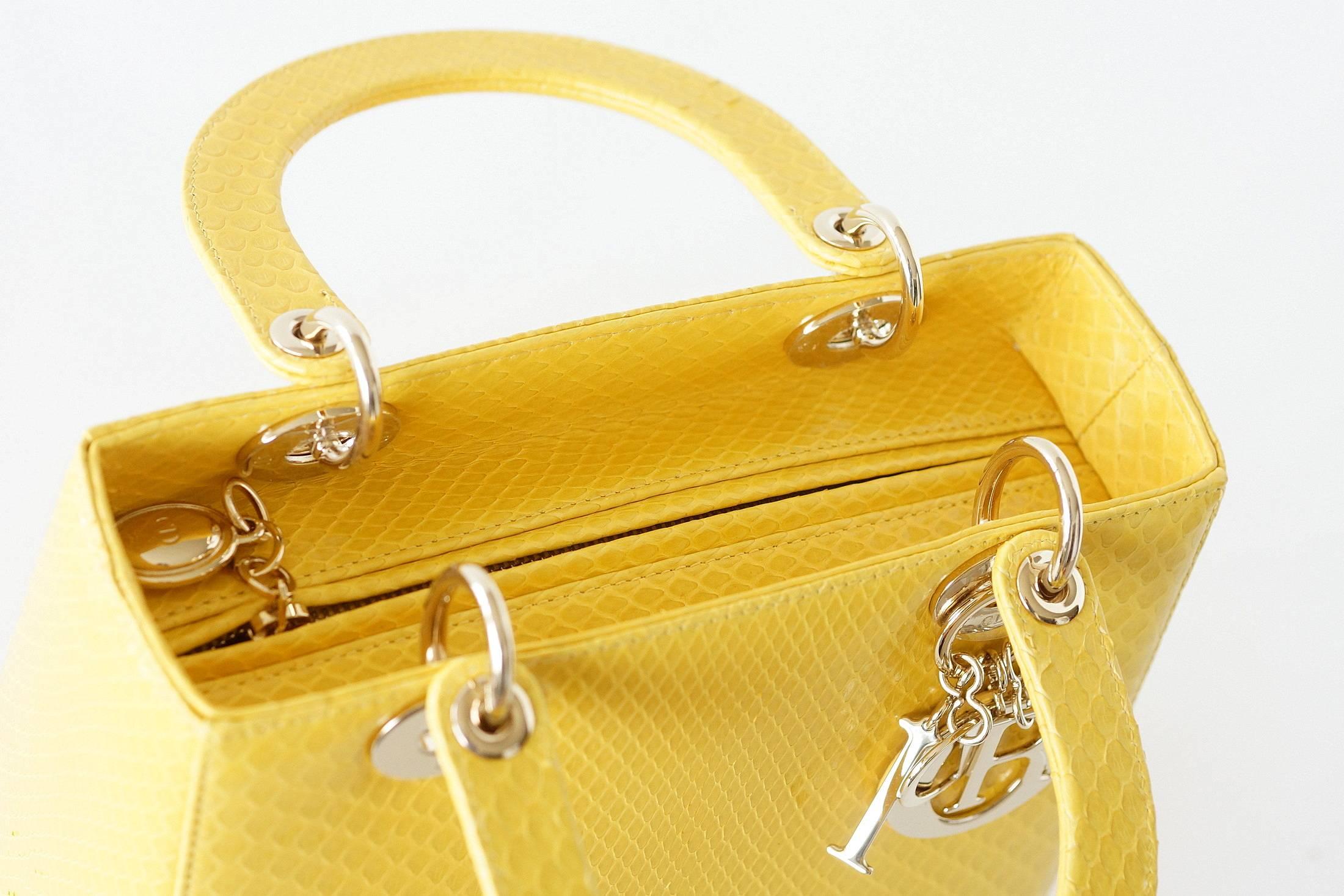 lady dior snakeskin bag