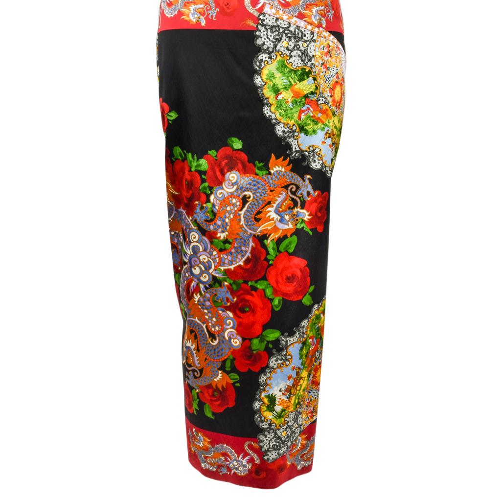 Dolce&Gabbana Collectors Dress Asian Print Rear Desing Element 40 / 4 3