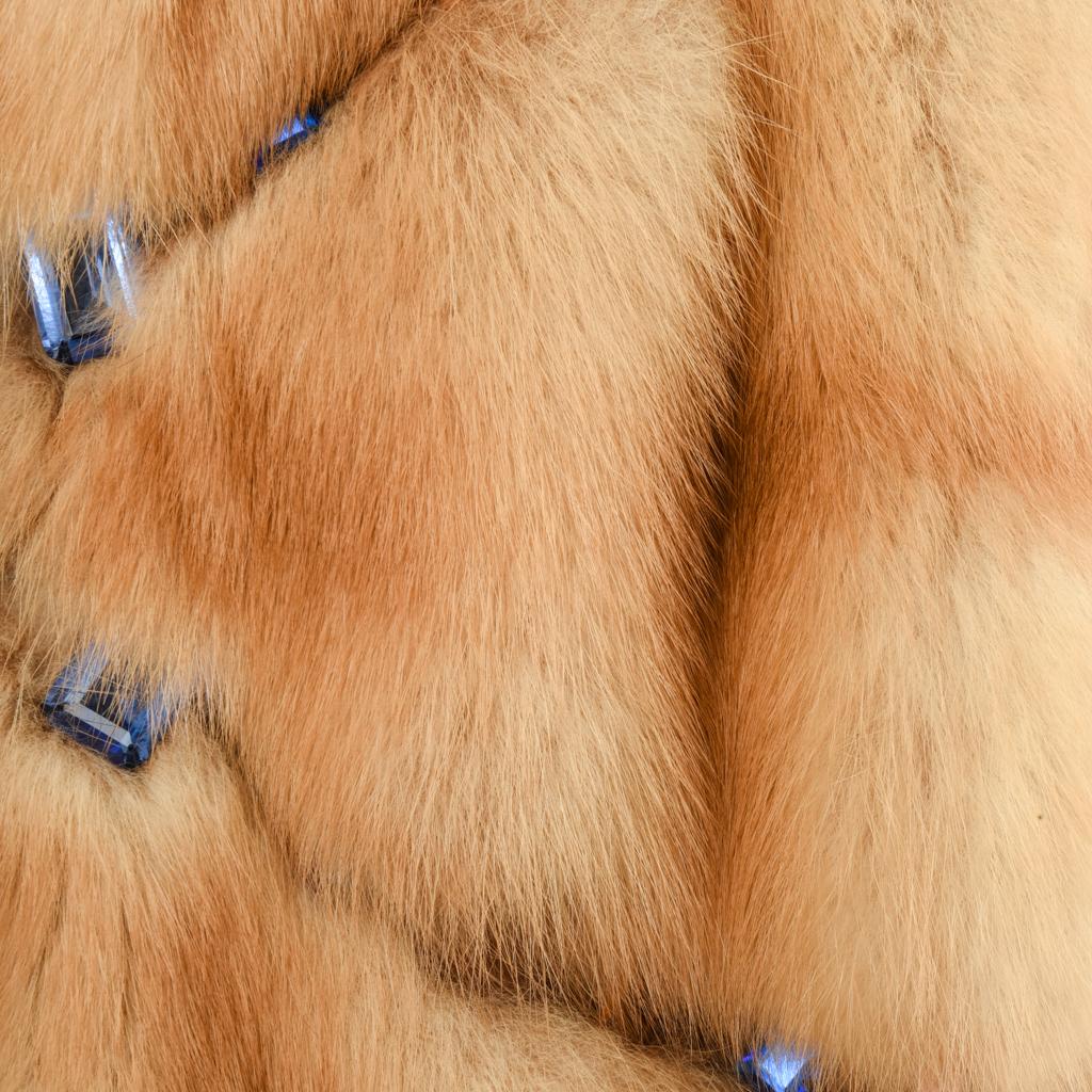 Russian Sable Fur Coat / Jacket Jeweled Unique Striking 6 / 8 7