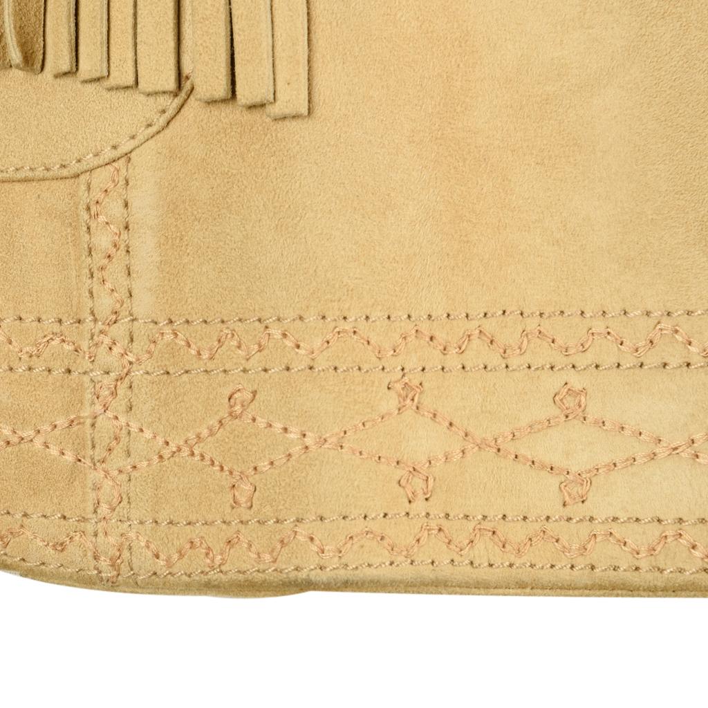 Women's Christian Dior Jacket Suede Fringe Subtle Embroidery Superb Piece 38 / 4  For Sale