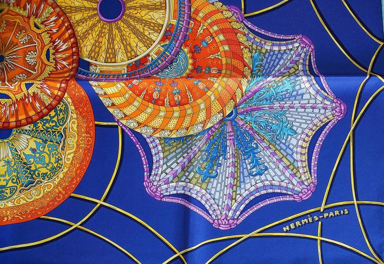 HERMES Scarf Silk 