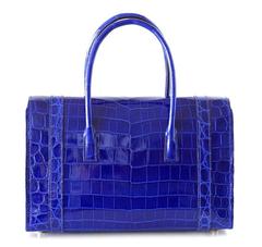 Hermes Drag 26 Bag Blue Electric Gold Hardware Uber Rare nwt