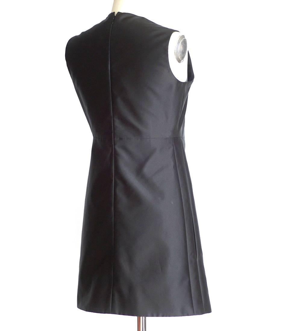 Women's Celine Dress Sleek Modern Black Classic  38 / 4 nwt