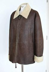 HENRY BEGUELIN Men's Distressed Shearling Jacket  52