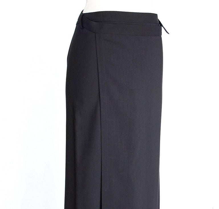Jean Paul Gaultier Skirt 80s' Vintage Black Wrap 42 / 8 Fits 6 For Sale ...