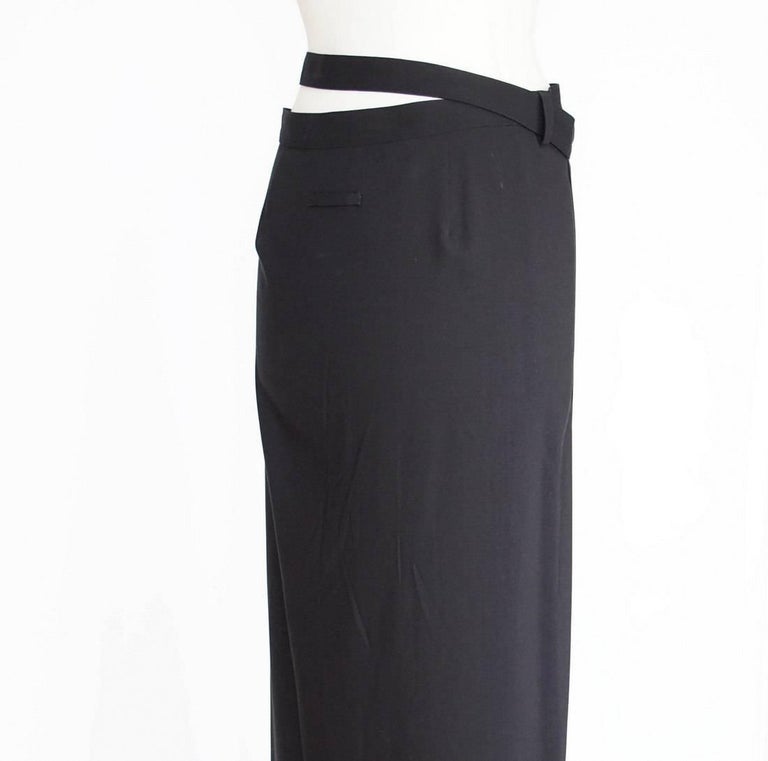 Jean Paul Gaultier Skirt 80s' Vintage Black Wrap 42 / 8 Fits 6 For Sale ...