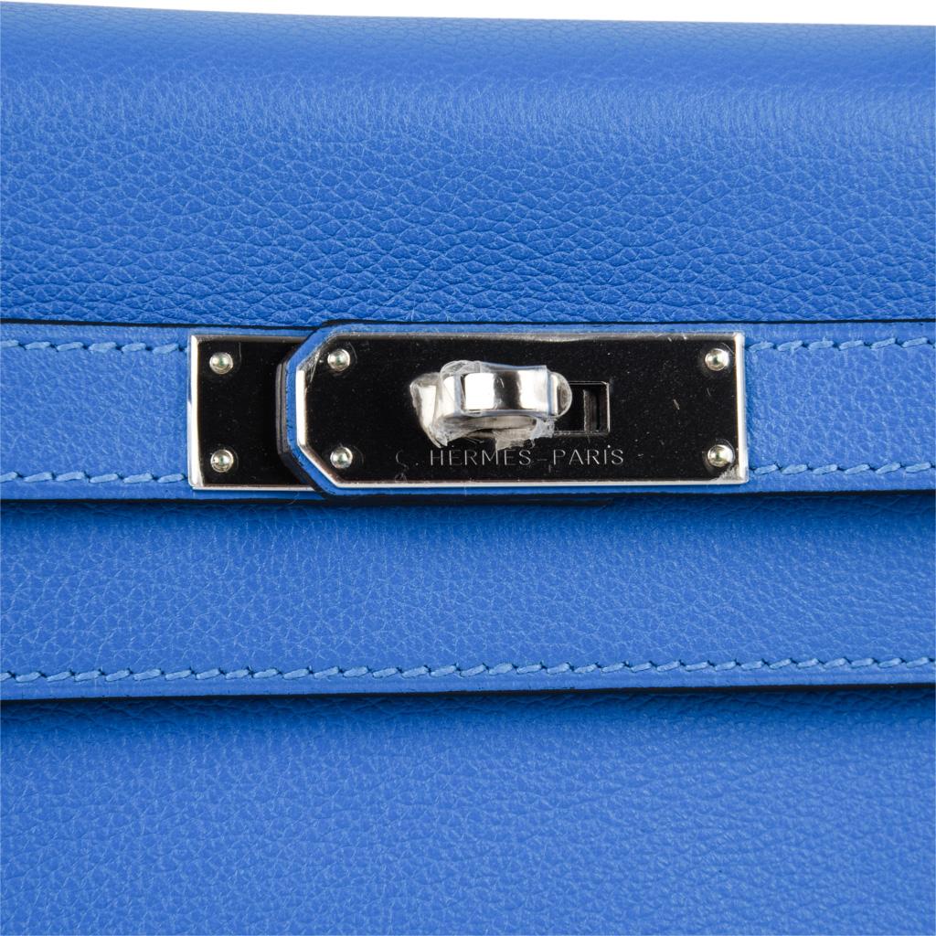 Hermes Kelly Retourne 28 Bag Vivid Blue 