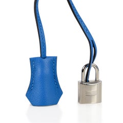 Hermes Kelly Retourne 28 Tasche Vivid Blue Hydra Mittelmeerblau Evercolor