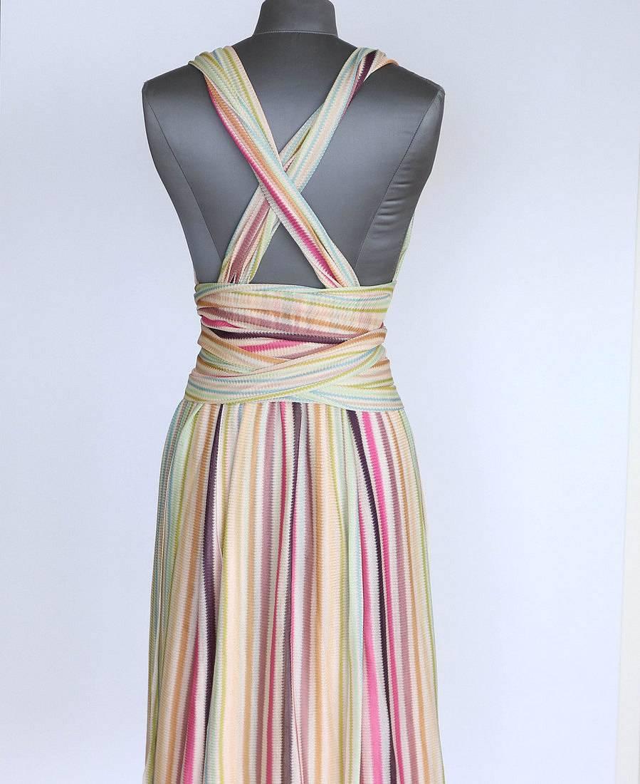 pastel wrap dress
