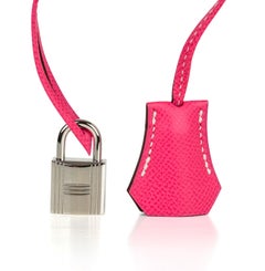 Hermes Birkin 30 Bag Limited Edition Rose Tyrien Candy Epsom Palladium