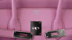 HERMES BIRKIN 35 Bag 5P Pink Epsom Palladium Hardware