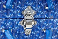 Goyard Dog Bowl Travel Trunk with Palladium Bowls   Limited Edition