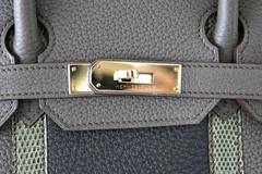 HERMES BIRKIN 35 Bag Limited Edition Club Etain Gray Permabrass rare