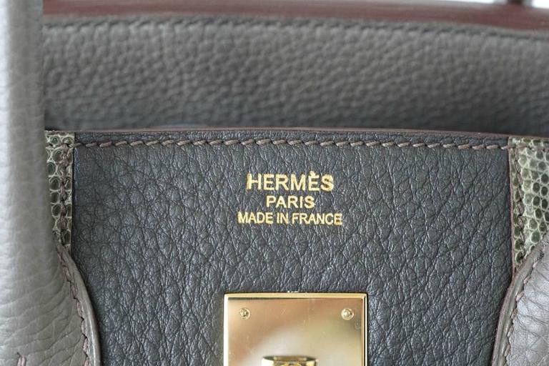 HERMES BIRKIN 35 Bag Limited Edition Club Etain Gray Permabrass rare at  1stDibs