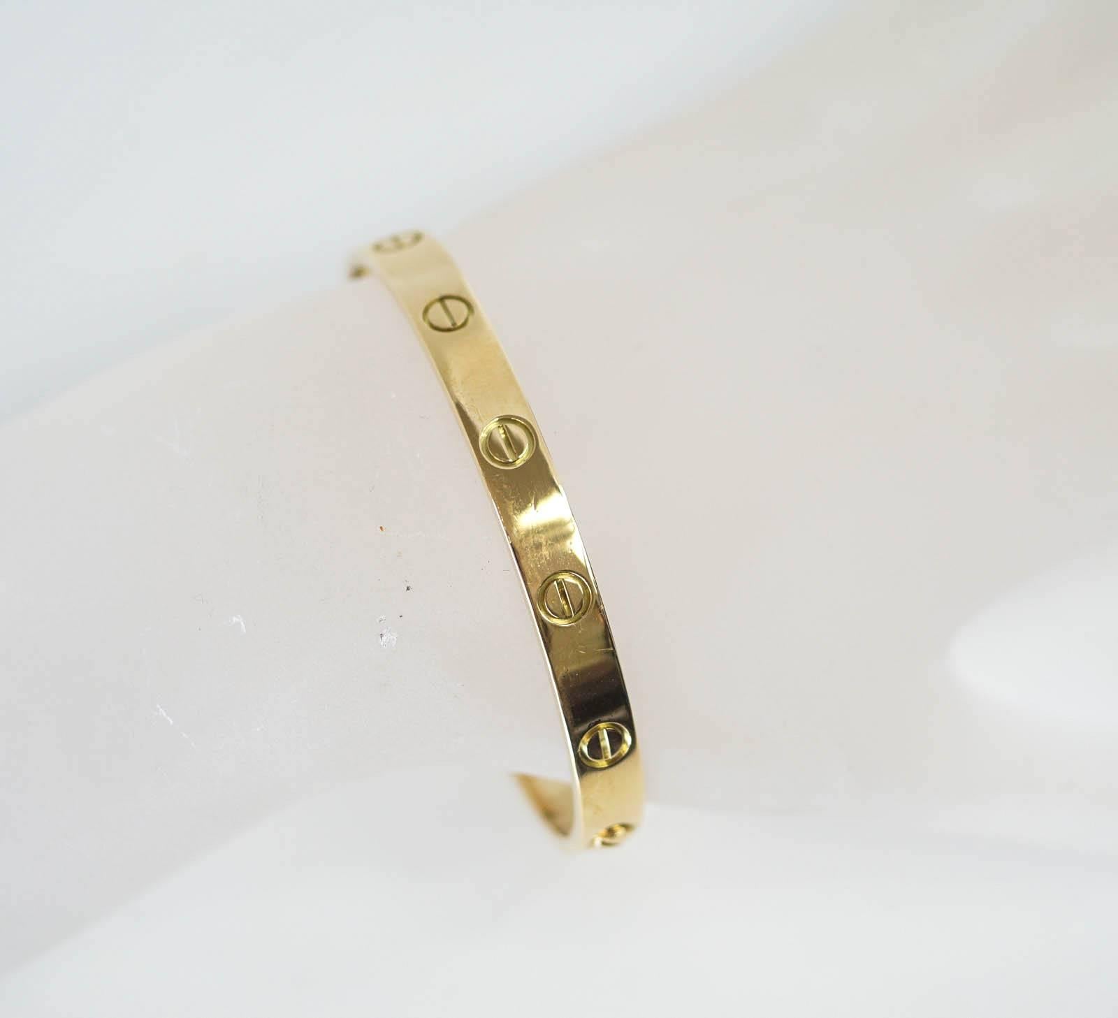 vintage cartier love bracelet for sale