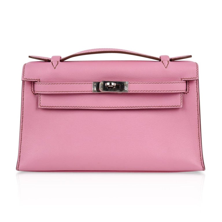 Hermes Kelly Pochette Coveted 5P Pink Holy Grail New at 1stDibs | pink ...