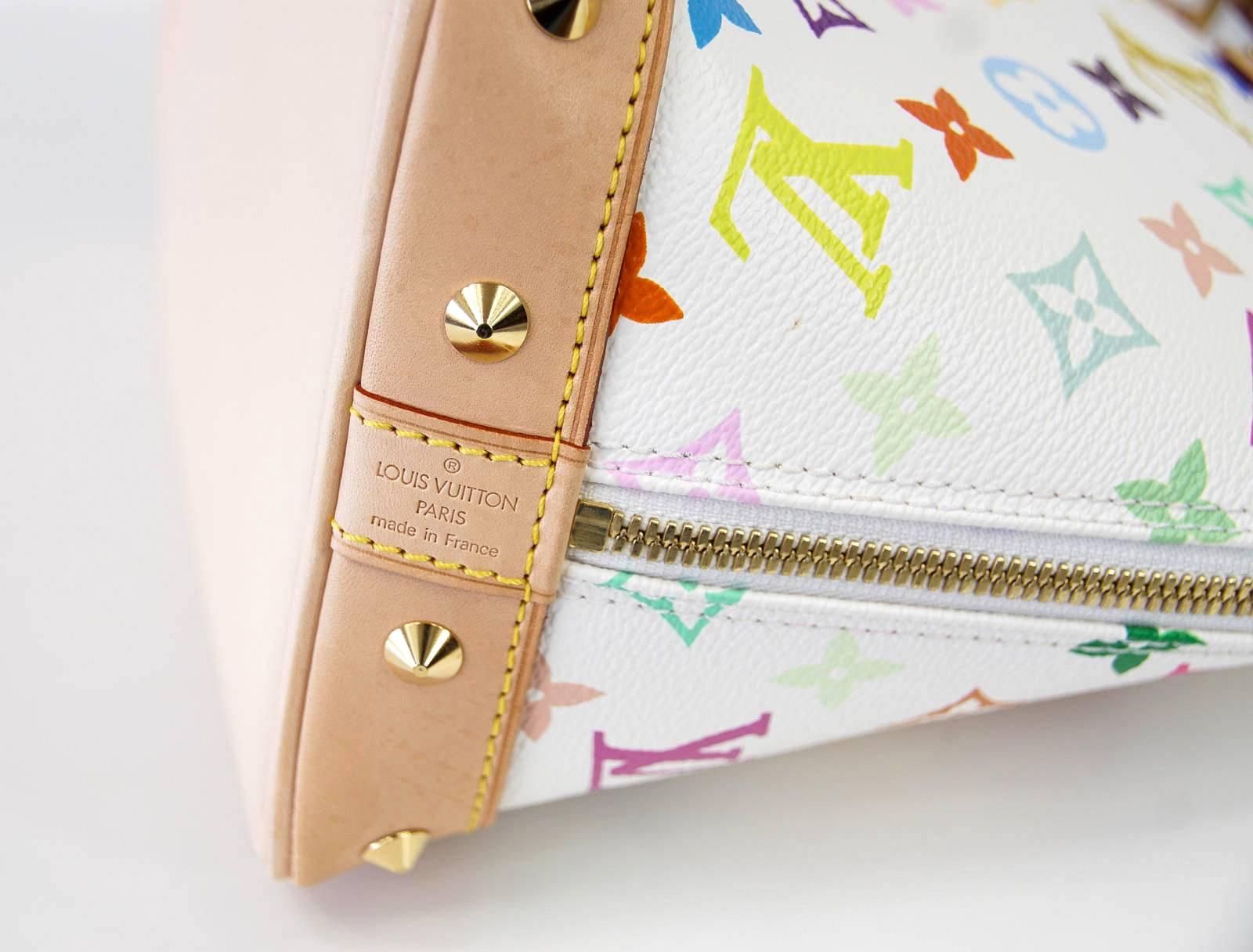 louis vuitton white murakami bag