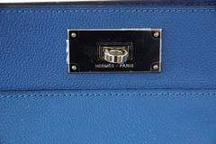 Hermes 26 Toolbox Bag Vivid Blue Hydra Evercolor Leder Palladium