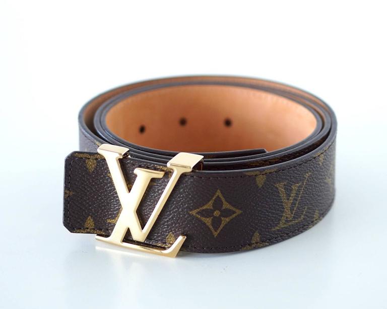 louis vuitton belt sale amazon.com Louis Vuitton Belt San Tulle Monogram 100cm / 40 Gold LV Buckle w/ Box at 1stdibs