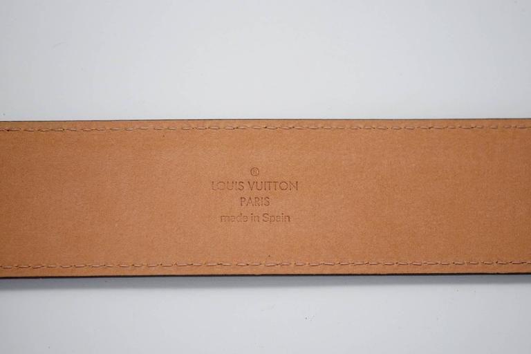 Louis Vuitton Belt 100/40 Monogram Supreme Saint Tulle LV Initial Brown  Canvas Men's MP016