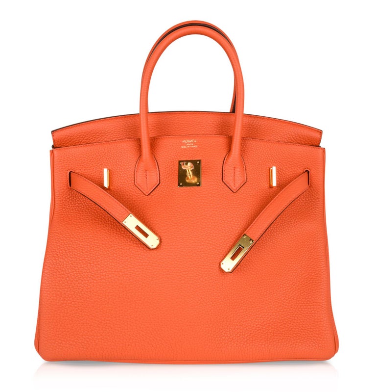 hermès orange bag birkin
