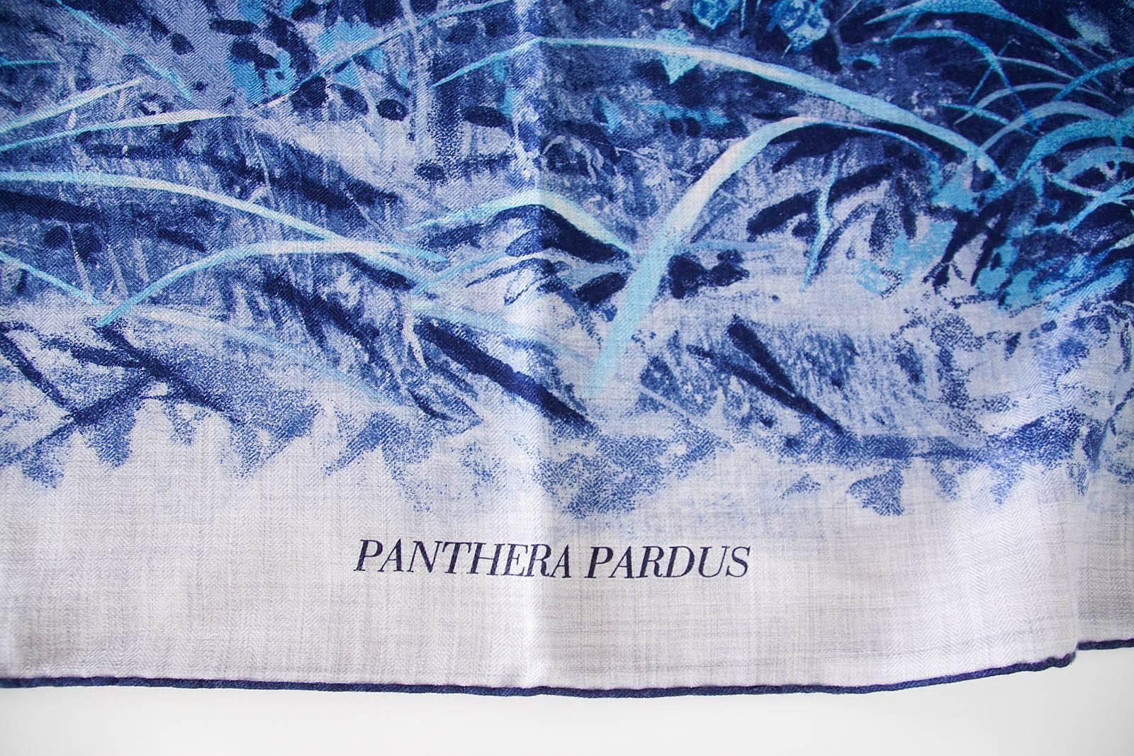 Hermes Scarf Shawl Coveted Panthera Pardus Panther Motif Cashmere/Silk   In New Condition In Miami, FL