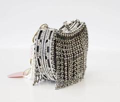 Edidi Bag / Clutch Jewel Pearl Encrusted Hand Made Evening Purse Pearl Handle
