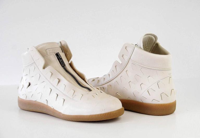 Maison Martin Margiela Men's Replica Leather High Top Sneaker in Maison Martin Margiela Men's Replica Leather High Top Sneaker in
