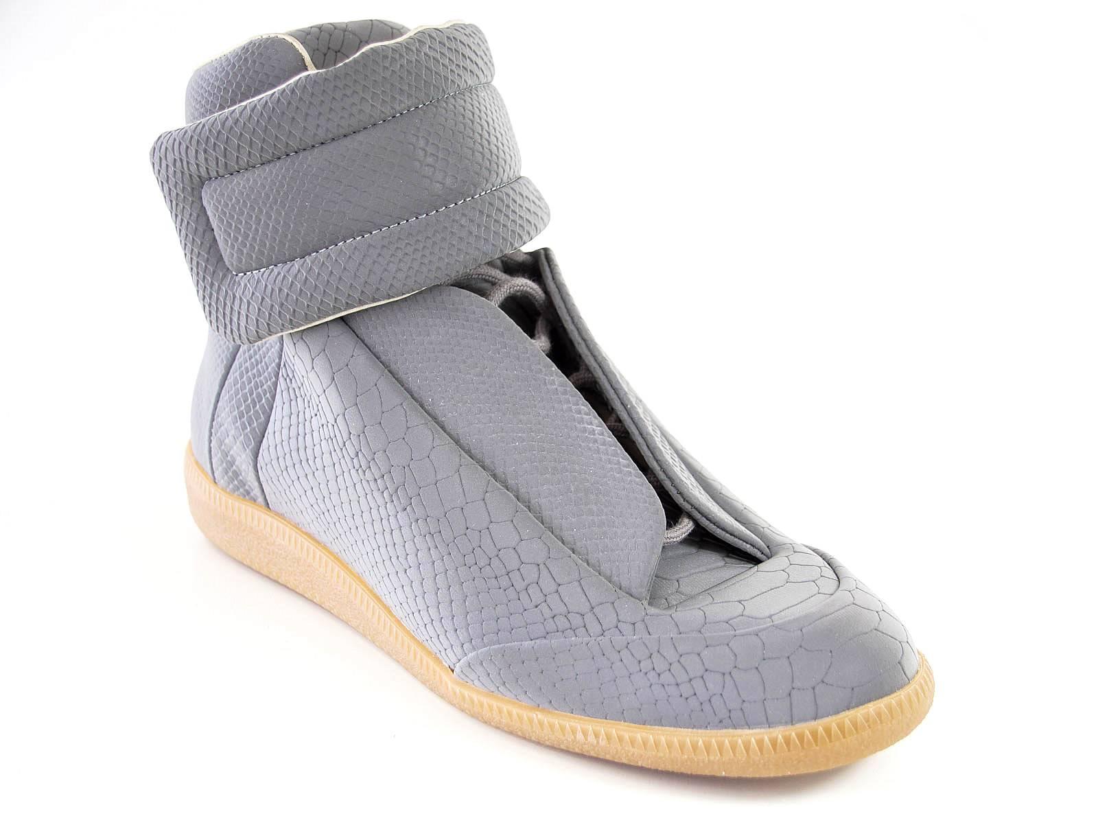 Maison Martin Margiela Men's Reflective Gray High Top Sneaker  43/10   1