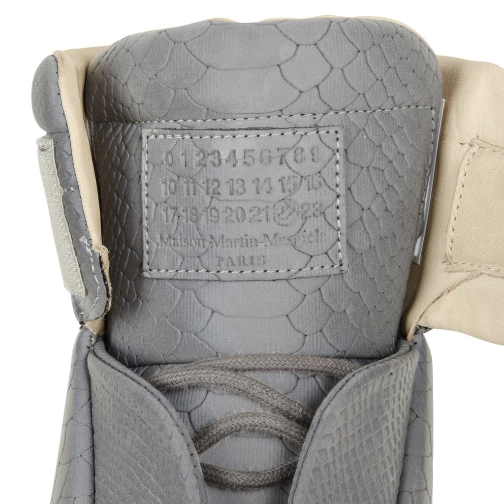 Maison Martin Margiela Men's Reflective Gray High Top Sneaker  43/10 4