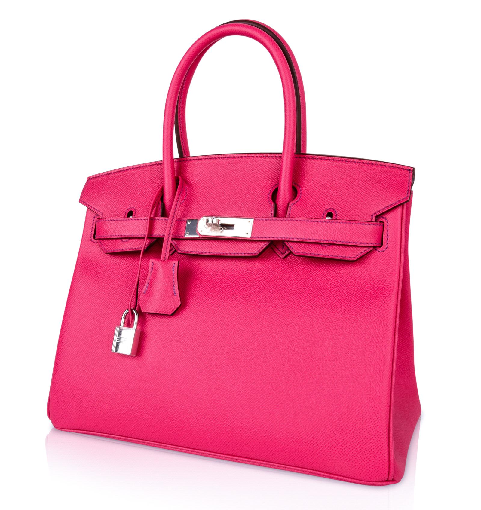 pink hermes purse