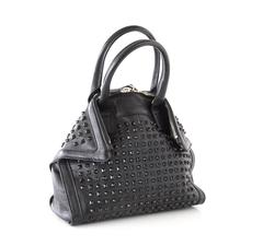 Alexander McQueen Bag Black on Black De Manta Tote Shoulder Strap