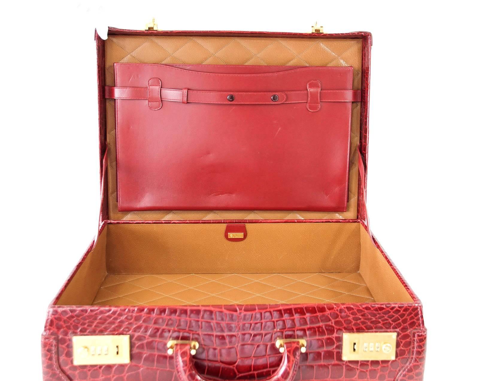crocodile briefcase