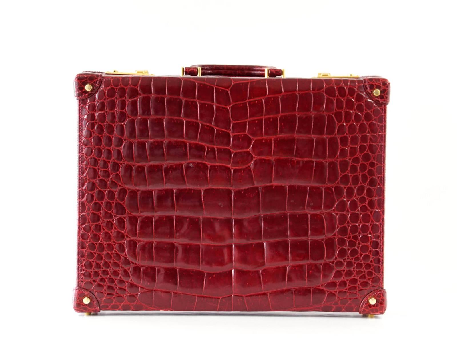 alligator briefcase vintage